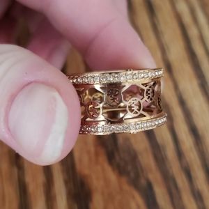 Size 8 ring Michael Kors monogram cutout ring